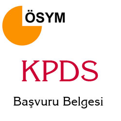 KPDS Bavuru Belgesi