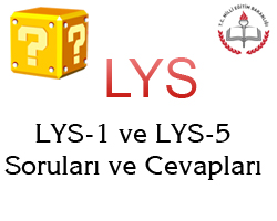 2010 LYS-1 VE LYS-5 Soruları ve Cevapları