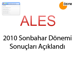 2010 ALES Sonbahar Dnemi Sonular Akland