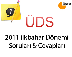 2011 DS lkbahar Dnemi Sorular ve Cevaplar
